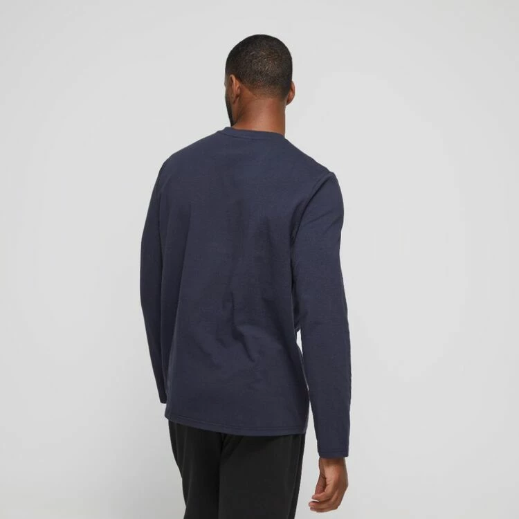 Nic Morris Men's Long Sleeve Pyjama Crew Neck T-Shirt Black - Image 4