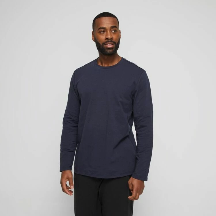 Nic Morris Men's Long Sleeve Pyjama Crew Neck T-Shirt Black - Image 5