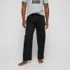 Nic Morris Men's Short Sleeve Crew Neck T-Shirt & Pants Pyjama Set Grey & Black