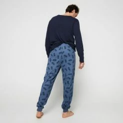 Star Wars Men's Mandalorian Sleep Pant Blue