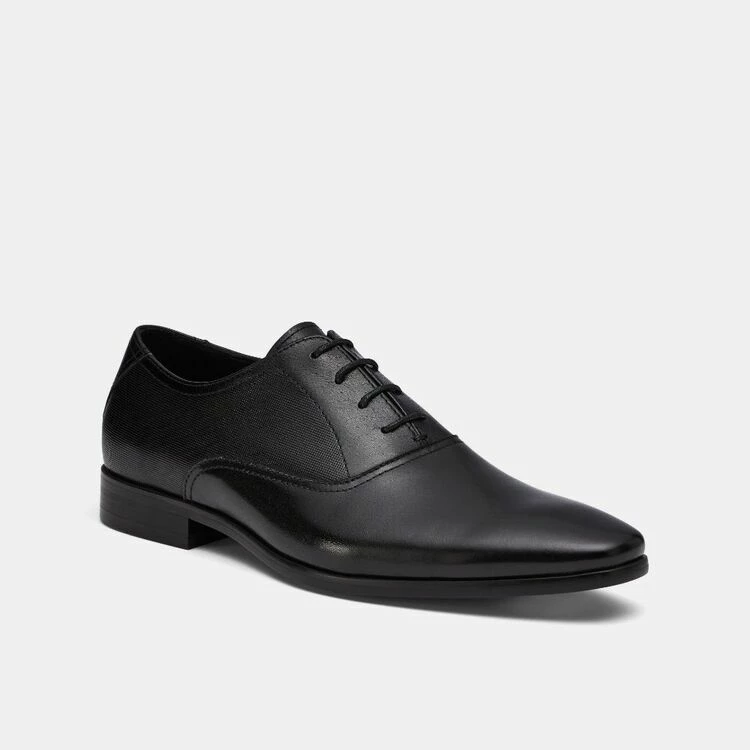 Jeff Banks Men's Oxford Leather Shoe Black - Image 3