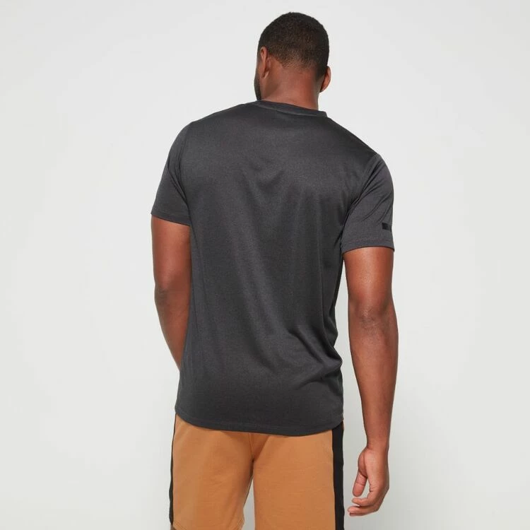 FILA Jase Quick Dry Tee Black Marle - Image 3