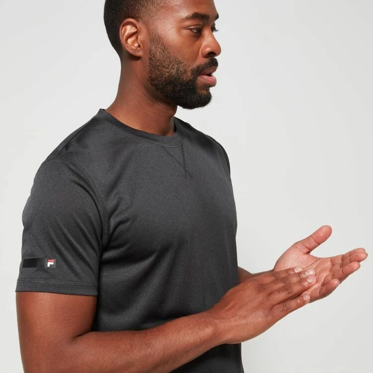 FILA Jase Quick Dry Tee Black Marle