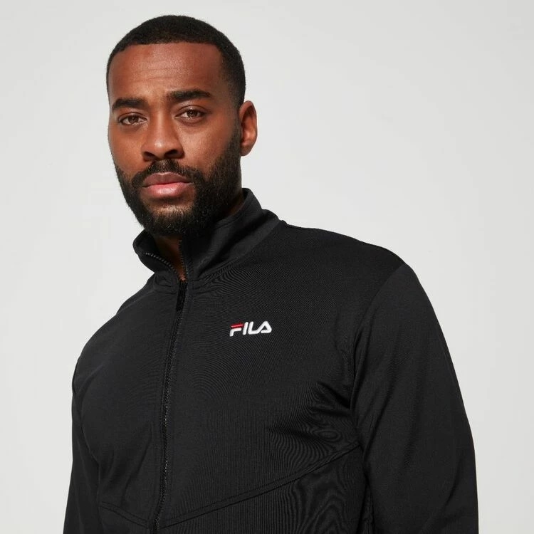 FILA Justin Funnel Neck Jacket Black - Image 5