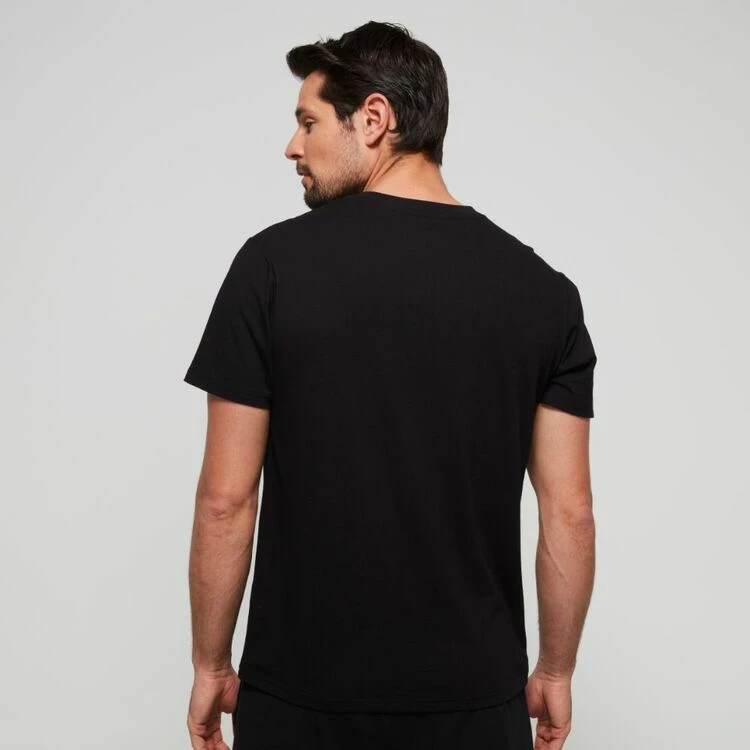 FILA Cooper Logo Jersey Tee Black - Image 3