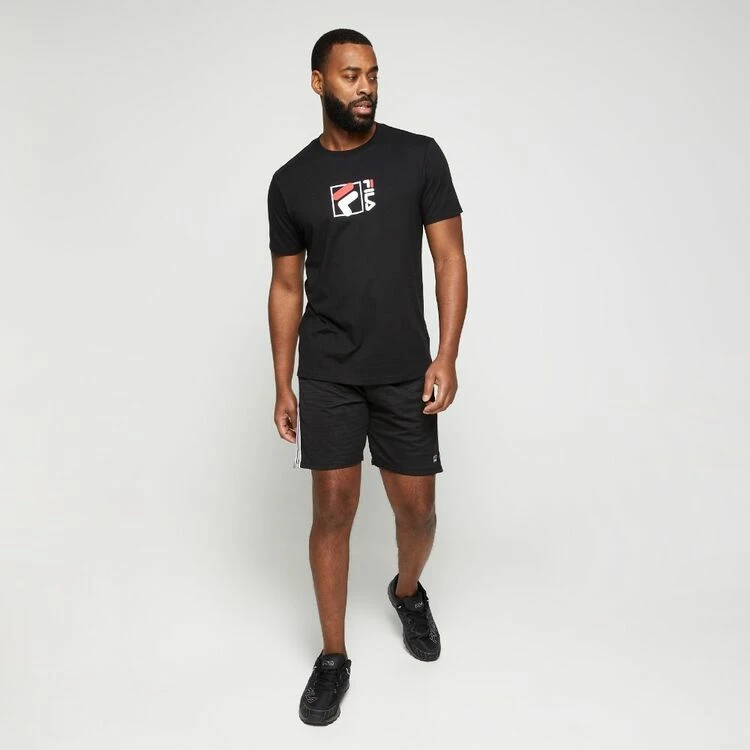 Fila Evan Logo Jersey Tee Black - Image 5