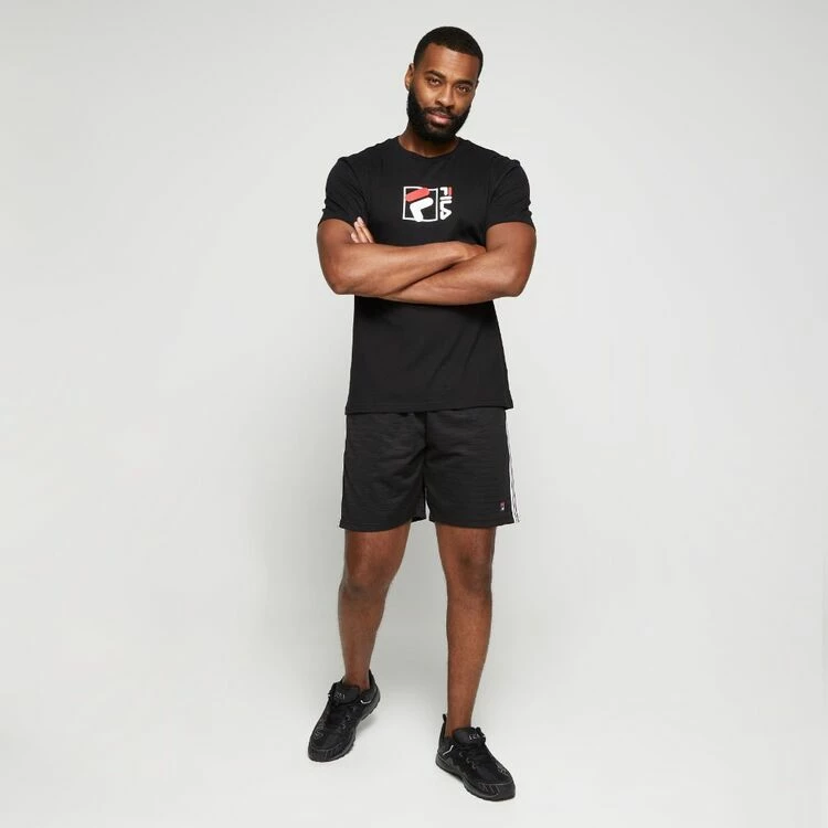 Fila Evan Logo Jersey Tee Black