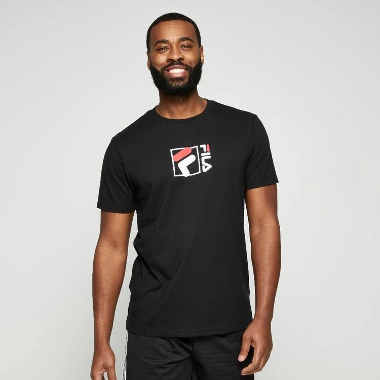 Fila Evan Logo Jersey Tee Black - Image 10