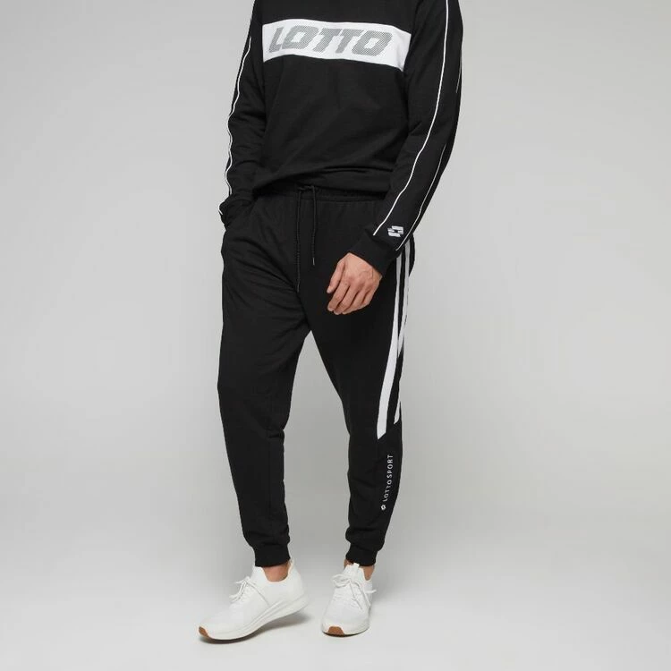 Lotto Men's Urban French Terry Cuff Pant Black