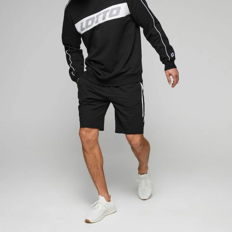 Lotto Men's Urban French Terry Short Black - Image 3