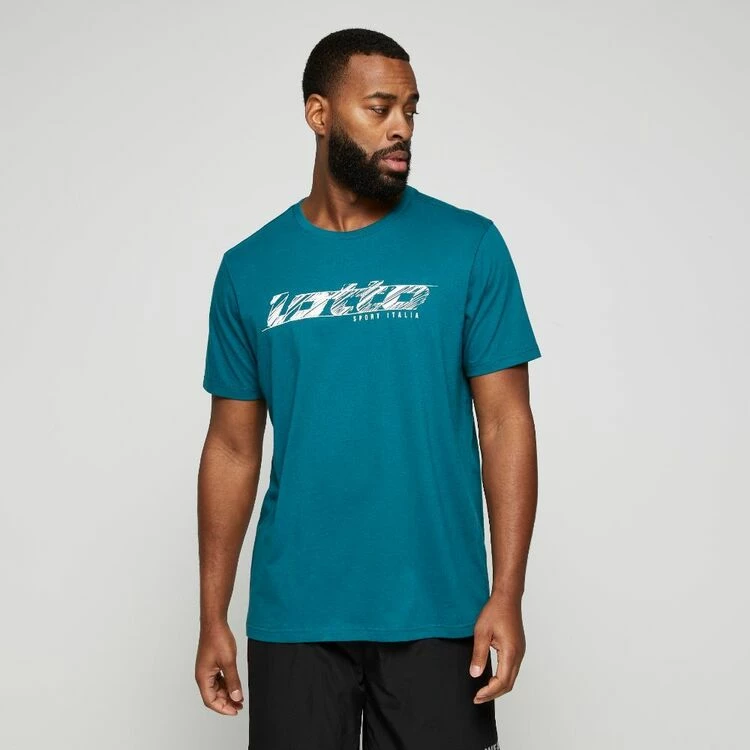 Lotto Men's Graphic Tee Green - Image 5