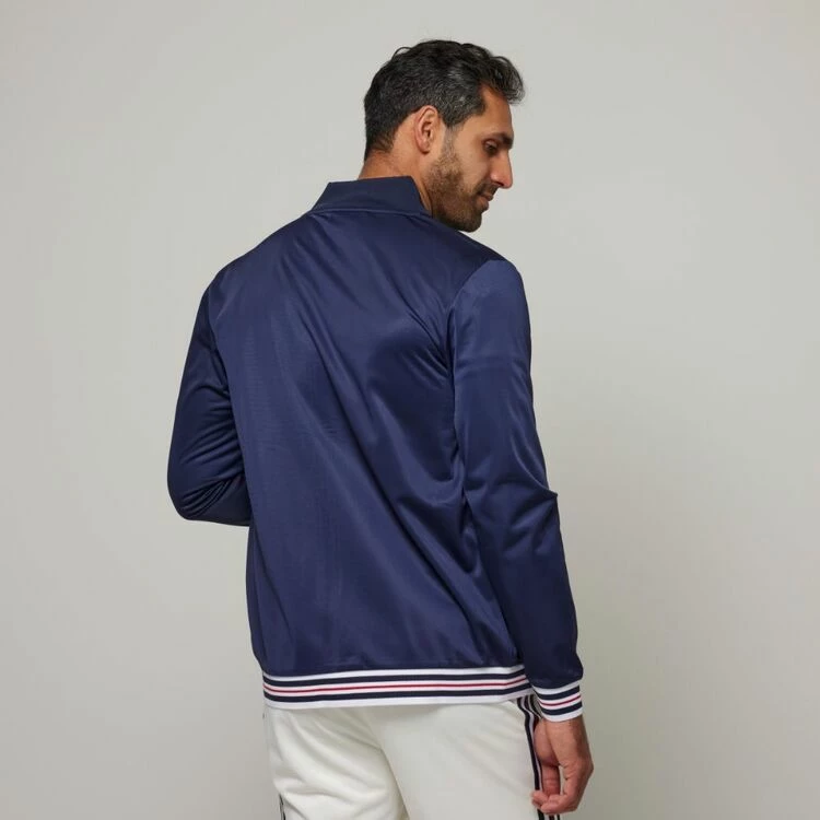FILA Men's Heritage Wyatt Tricot Jacket New Navy - Image 4