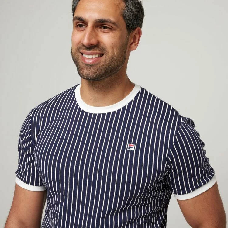 FILA Wyatt Ringer Heritage Jersey Tee New Navy - Image 5
