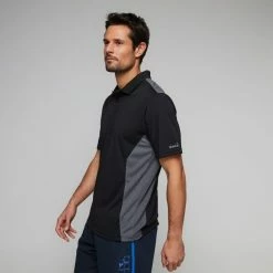 Diadora Men's Performance Recycled Polo Black & Slate