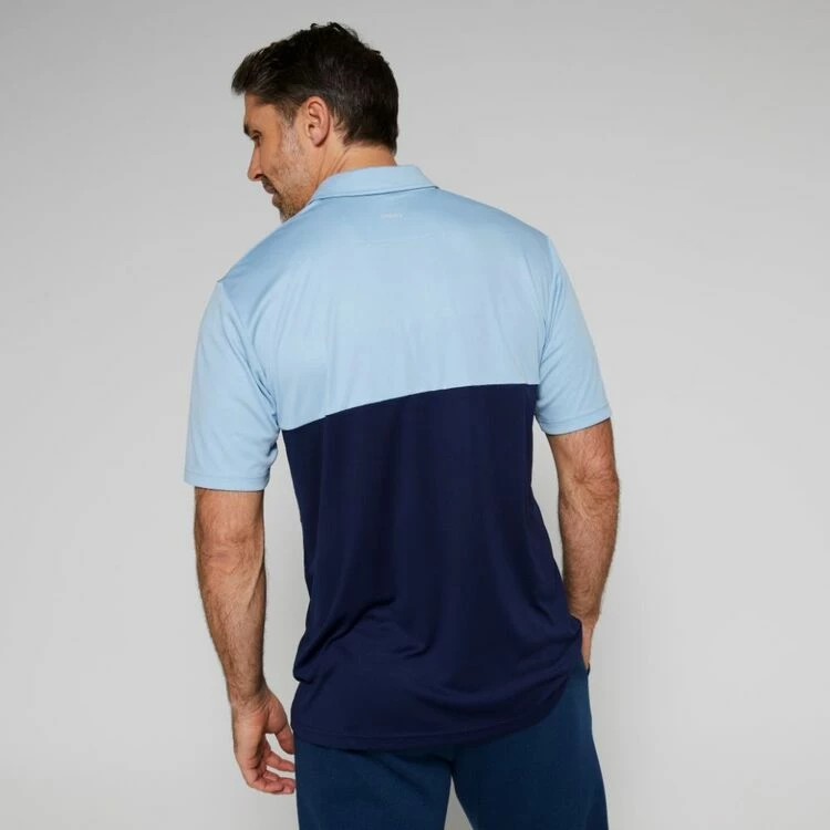 Diadora Sublimated Stripe Polo Blue & Navy - Image 4