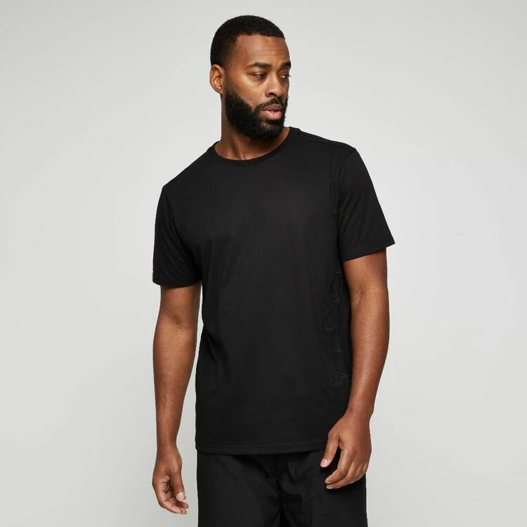 Diadora Men's Logo T-Shirt Black - Image 5