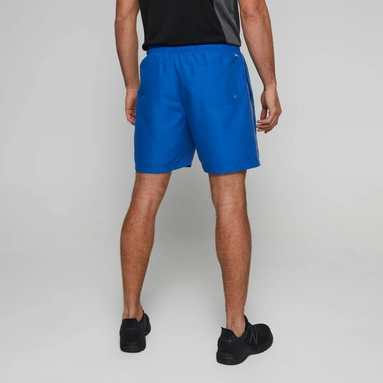 Diadora Heritage Leisure Short Grey-Marle & Cobalt - Image 2