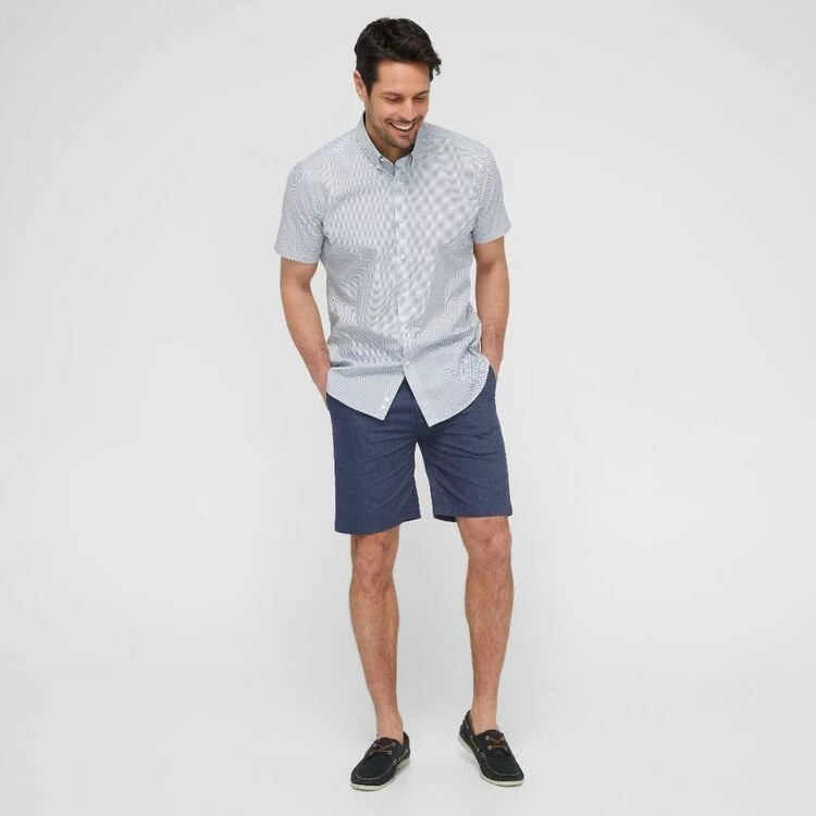 Jeff Banks Chambray Tailored Shorts Denim - Image 5