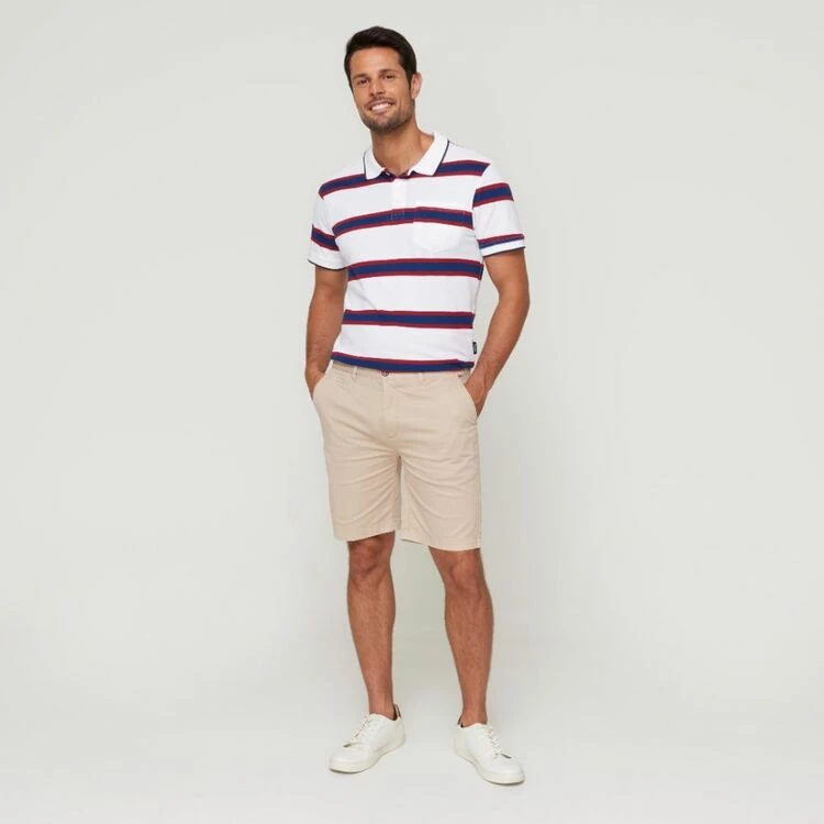 Jeff Banks Stretch Chino Short Tan - Image 5