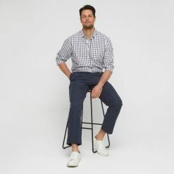 Jeff Banks Stretch 5 Pocket Twill Pant Navy