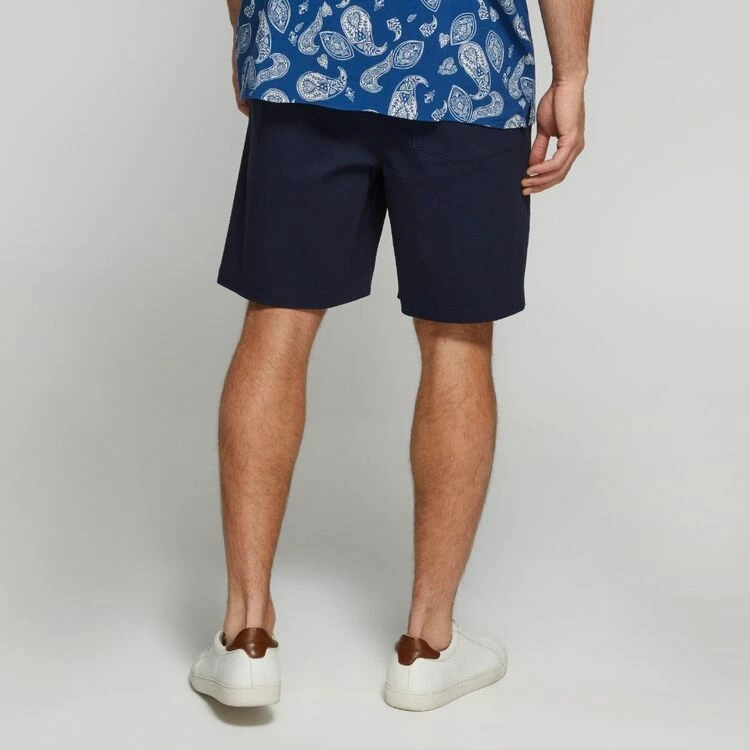 JB Jayson Brunsdon Men's Cotton Chino Short Navy - Image 4
