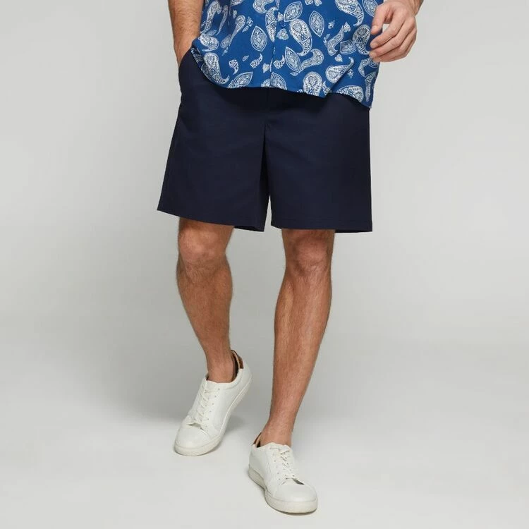 JB Jayson Brunsdon Men's Cotton Chino Short Navy - Image 5