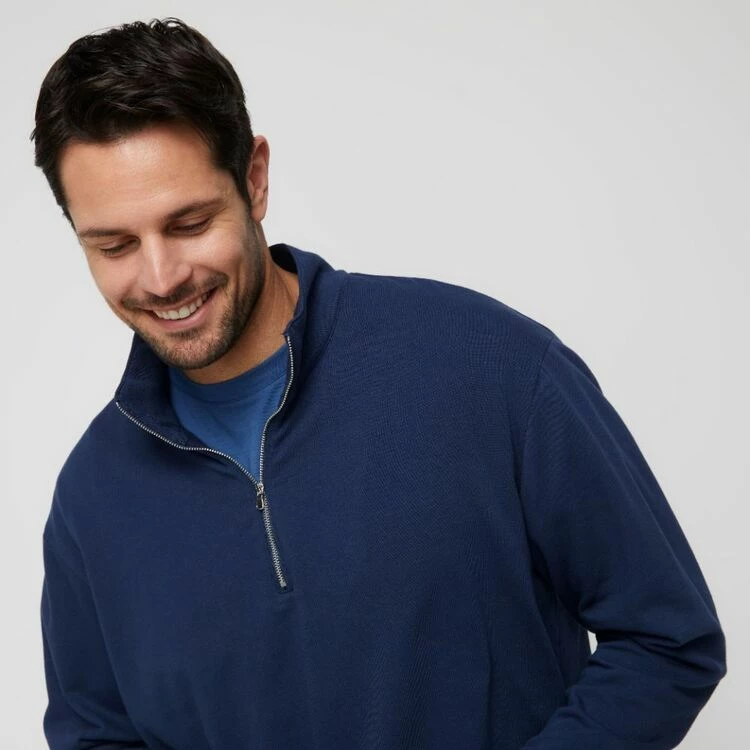 JB Jayson Brunsdon Men's 1/4 Zip Sweatshirt Navy - Image 4