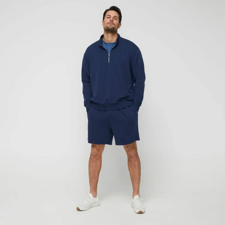 JB Jayson Brunsdon Men's 1/4 Zip Sweatshirt Navy - Image 3