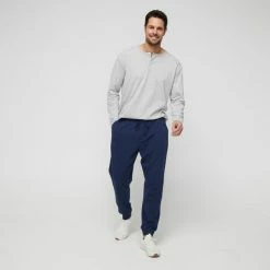 JB Jayson Brunsdon Men' Cotton Terry Jogger Navy