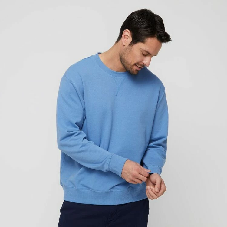 JB Jayson Brunsdon Men's Crew Neck Sweatshirt Blue Steel - Image 4