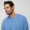 JB Jayson Brunsdon Men's Crew Neck Sweatshirt Blue Steel