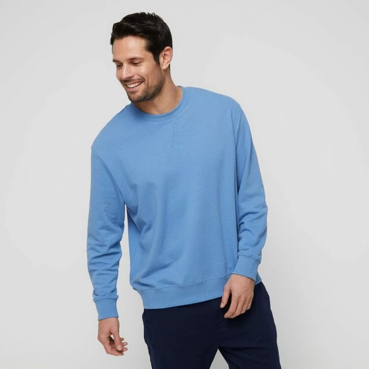 JB Jayson Brunsdon Men's Crew Neck Sweatshirt Blue Steel - Image 5
