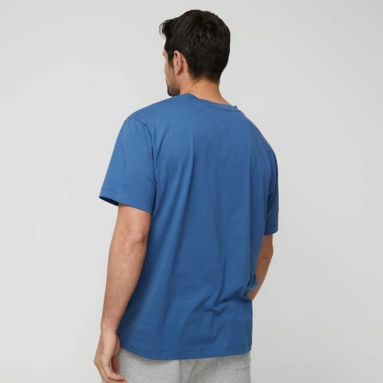 JB Jayson Brunsdon Men's Crew Neck Tee Blue Steel - Image 4