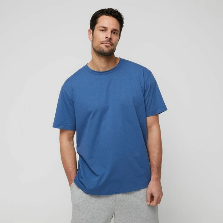 JB Jayson Brunsdon Men's Crew Neck Tee Blue Steel - Image 5