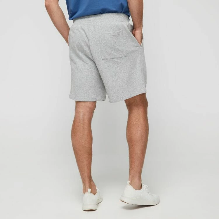JB Jayson Brunsdon Men's Cotton Terry Track Short Grey Marle