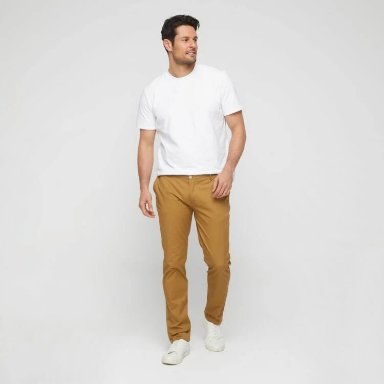 Brooksfield Men's Casual Chino Caramel Caramel - Image 3