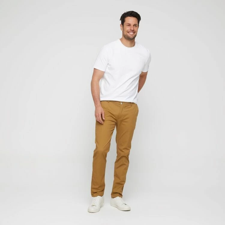 Brooksfield Men's Casual Chino Caramel Caramel - Image 2
