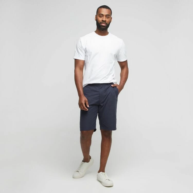 Bronson Casual Comfort Waist Chino Shorts Navy - Image 7