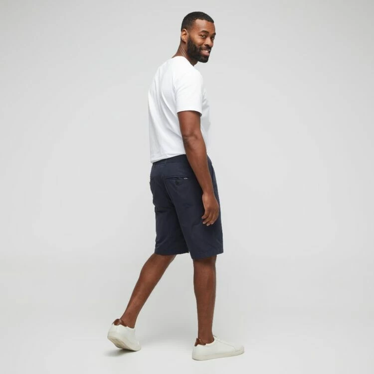 Bronson Casual Comfort Waist Chino Shorts Navy - Image 5