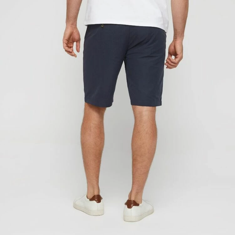 Bronson Casual Comfort Waist Chino Shorts Navy - Image 3