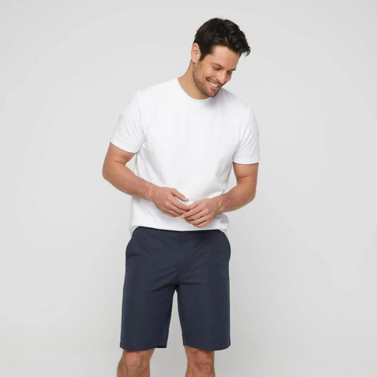 Bronson Casual Comfort Waist Chino Shorts Navy