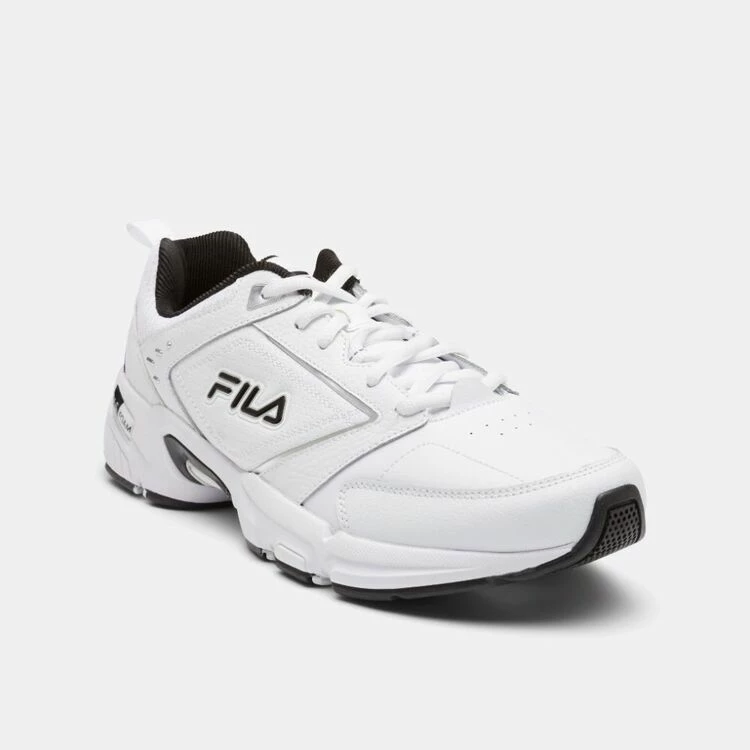 FILA Men's Memory Decimus 8 Sneaker White, Silver & Black - Image 3