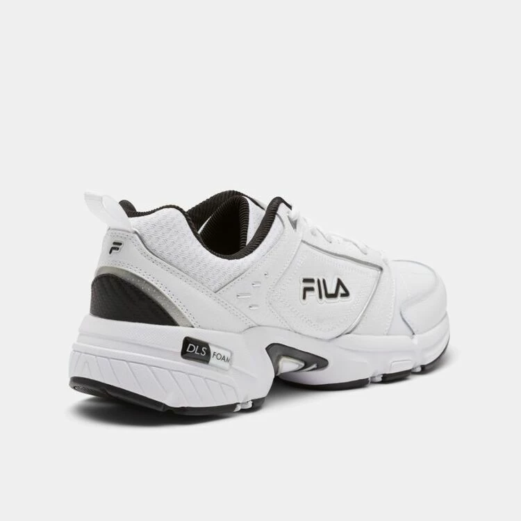 FILA Men's Memory Decimus 8 Sneaker White, Silver & Black - Image 2
