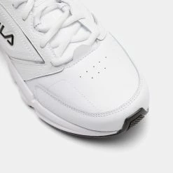 FILA Men's Memory Decimus 8 Sneaker White, Silver & Black