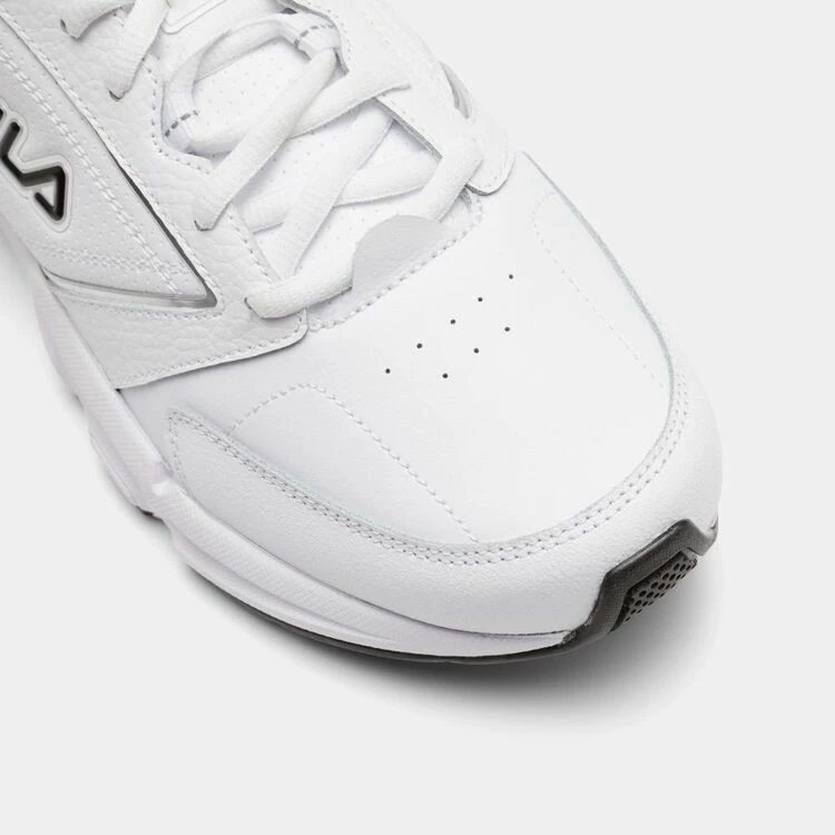 FILA Men's Memory Decimus 8 Sneaker White, Silver & Black