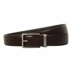 Jeff Banks Men's 2 Belt Set Black & Brown
