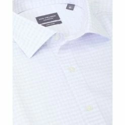 Van Heusen Tailored Check Long Sleeve Shirt Grey Grey