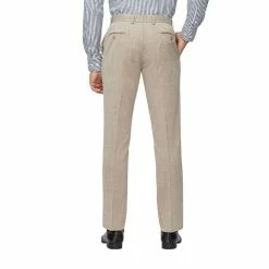 Van Heusen Tailored Textured Slub Trouser Yellow Tan