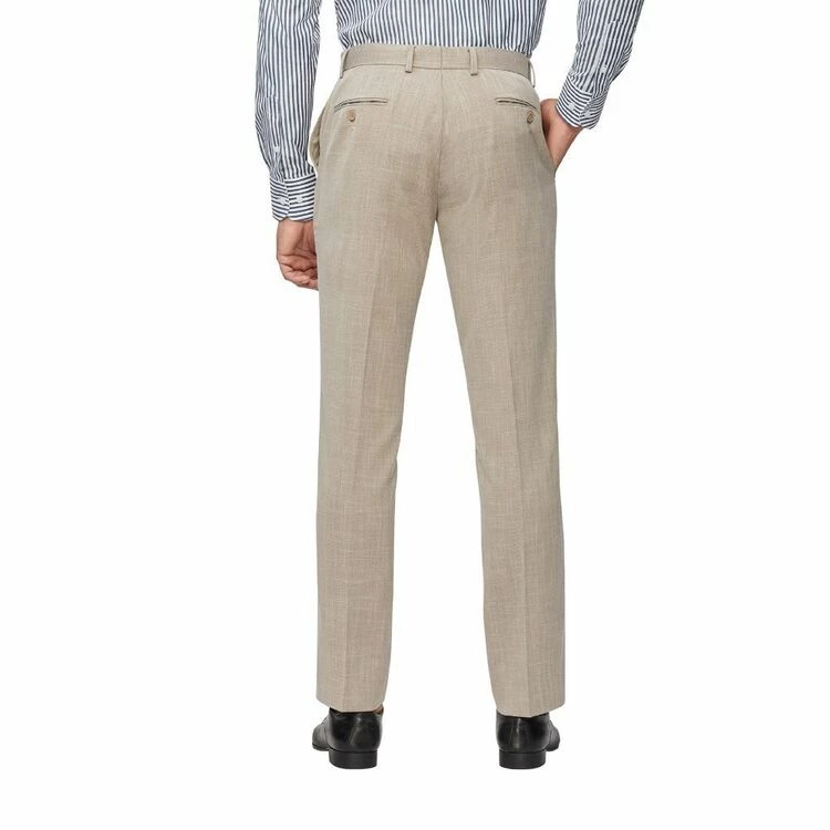 Van Heusen Tailored Textured Slub Trouser Yellow Tan