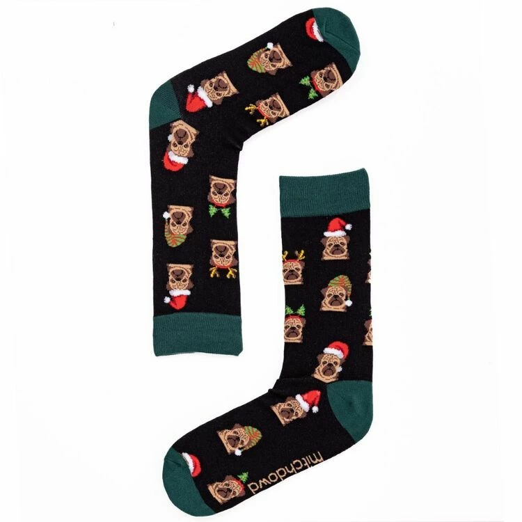 Mitch Dowd Cotton 3pk Dog Xmas Pack Mens Sock Multicoloured & Blue 8 - 13 - Image 4